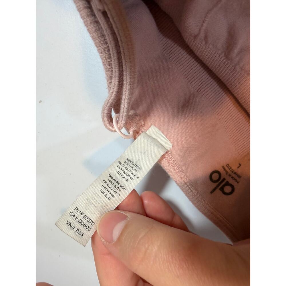 ALO Yoga Pink Delight Longline Bralette Womens Size large - Picture 3 of 5